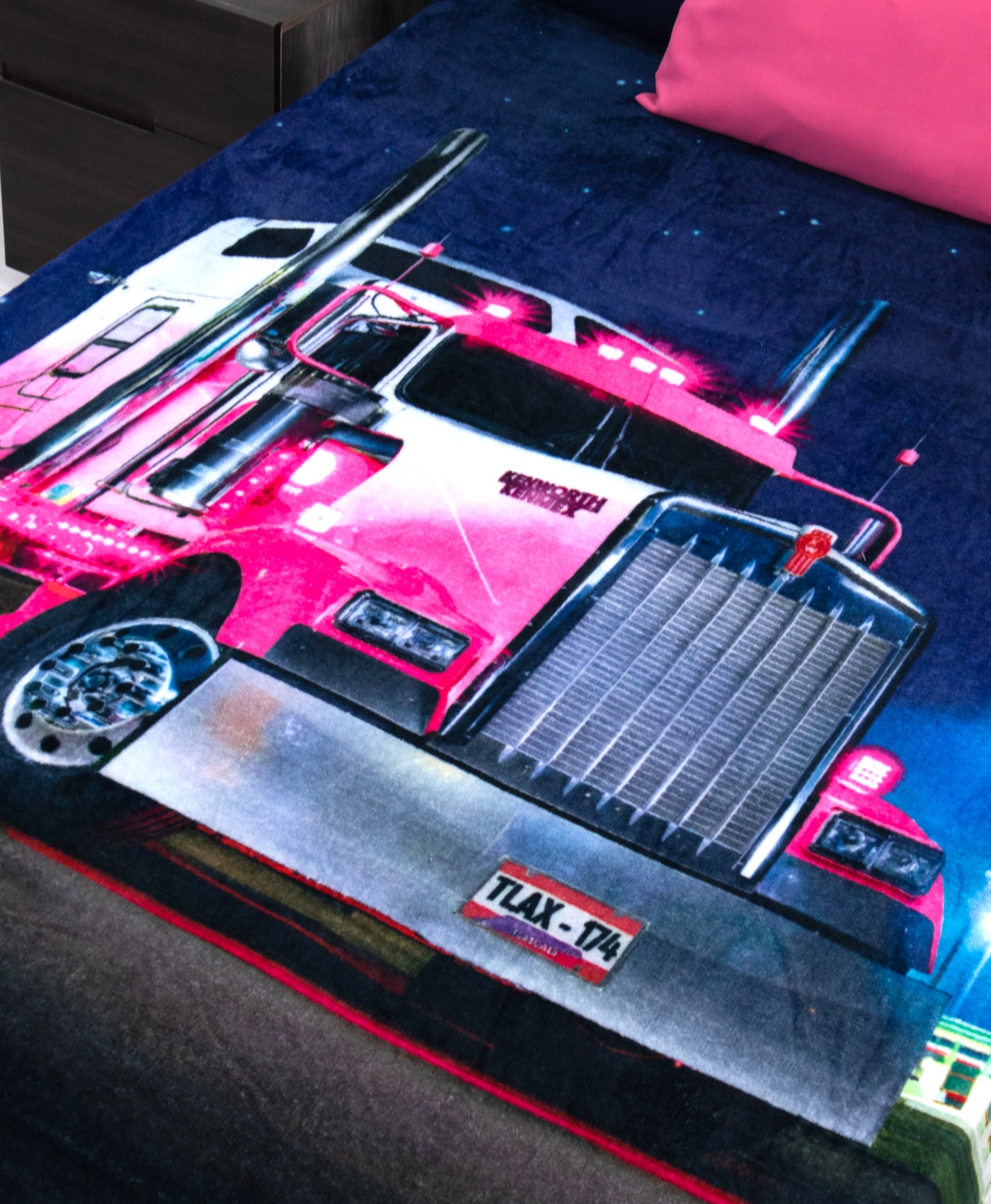 Cobertor Matrimonial Trailer Rosa