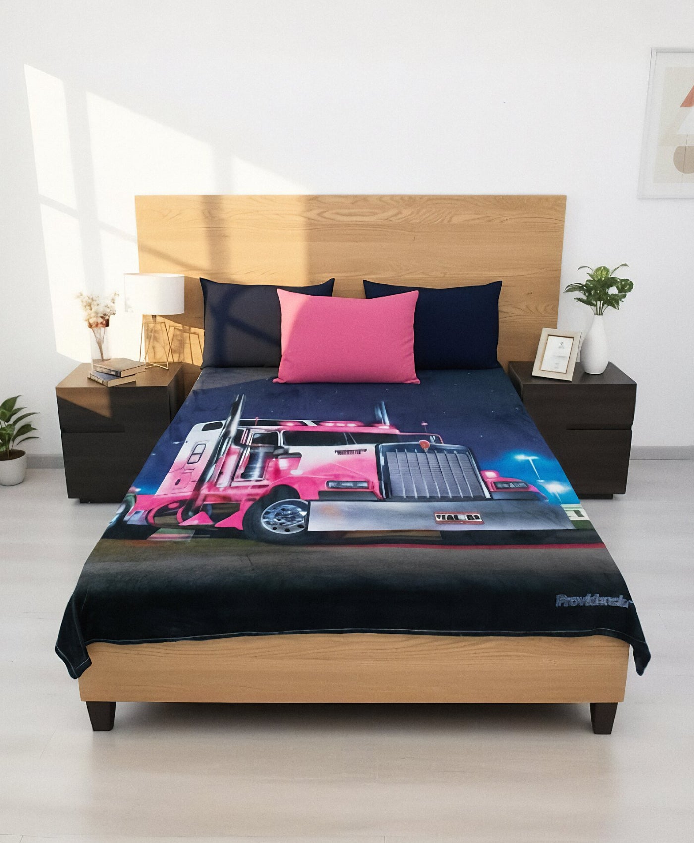 Cobertor Matrimonial Trailer Rosa