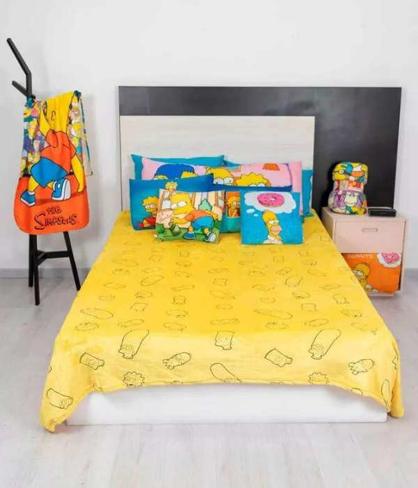 Cobertor Matrimonial Fantasía The Simpson