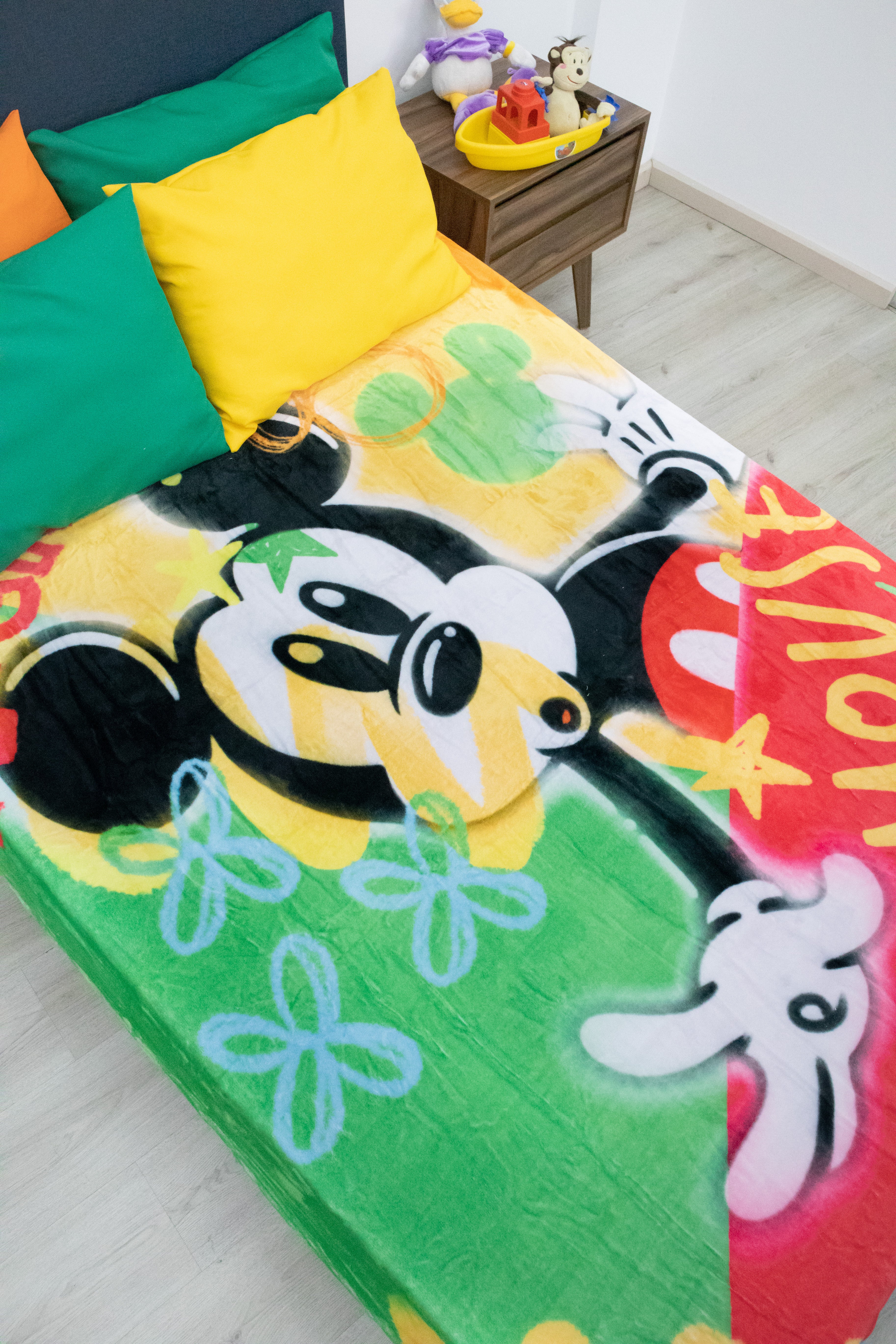 Cobertor Matrimonial Mickey Amarillo