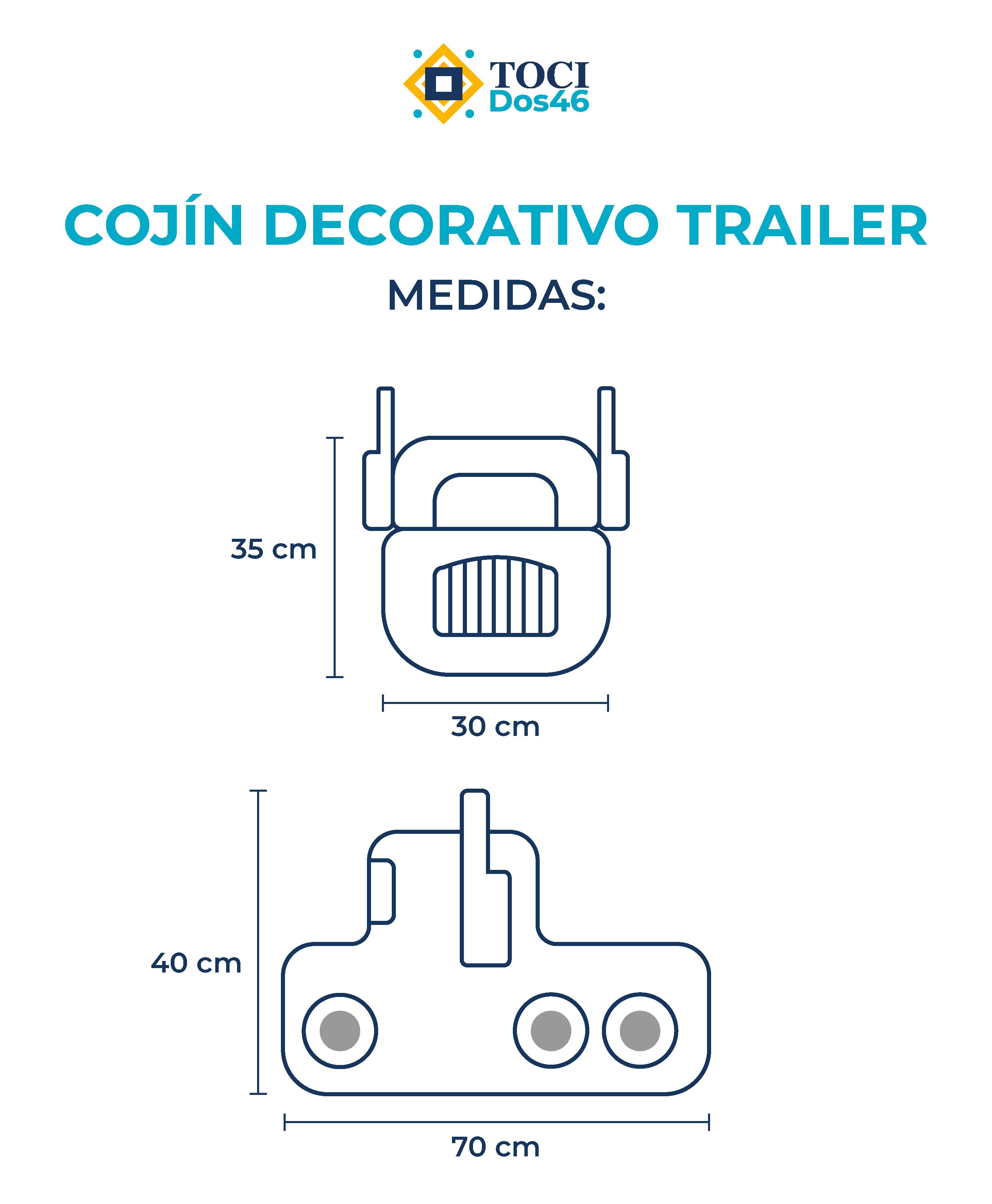 Cojín decorativo Trailer