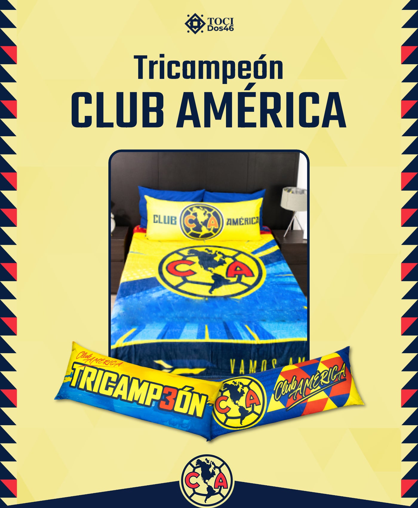 Kit 1 América Tricampeón