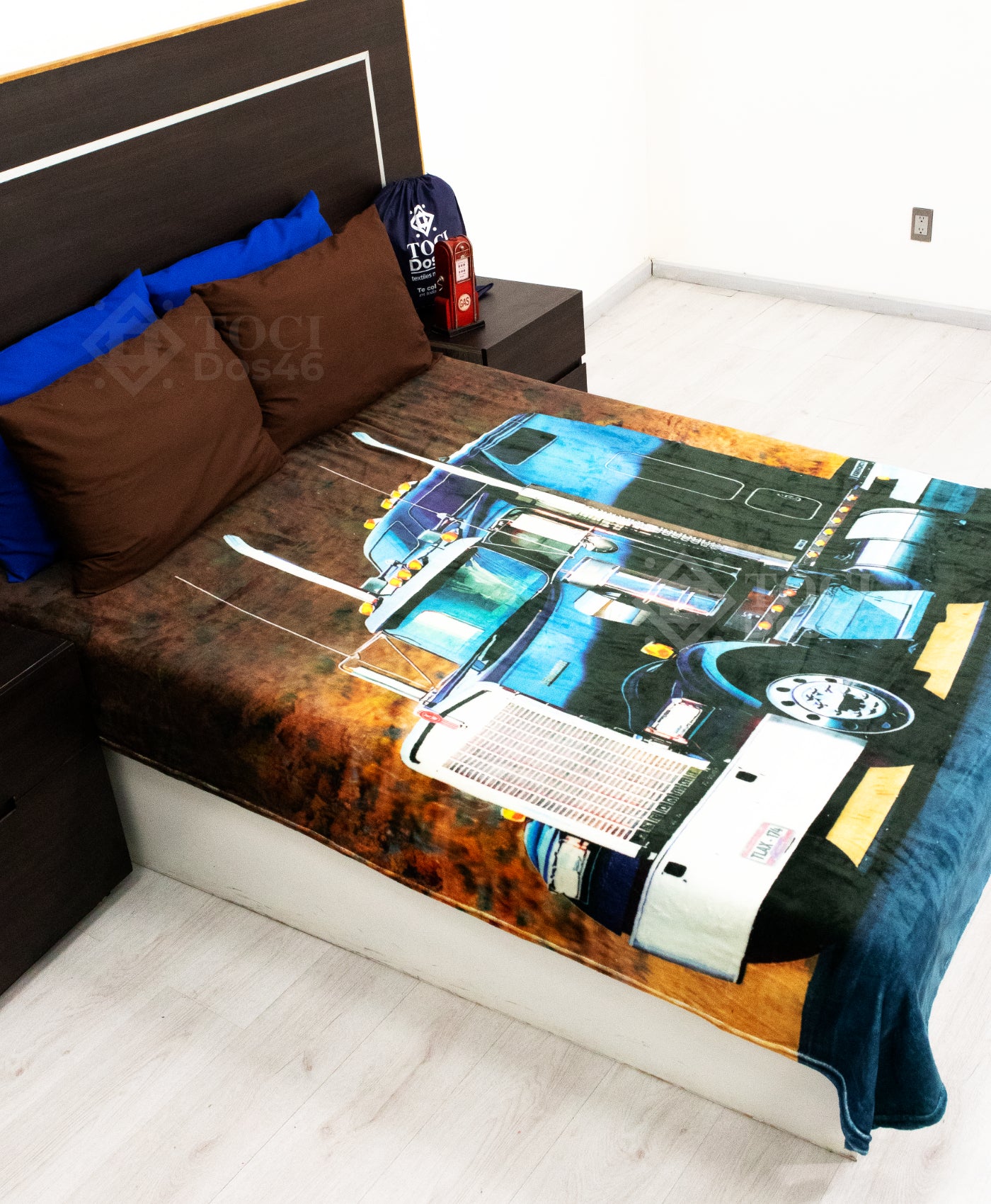 Cobertor Matrimonial Trailer Negro