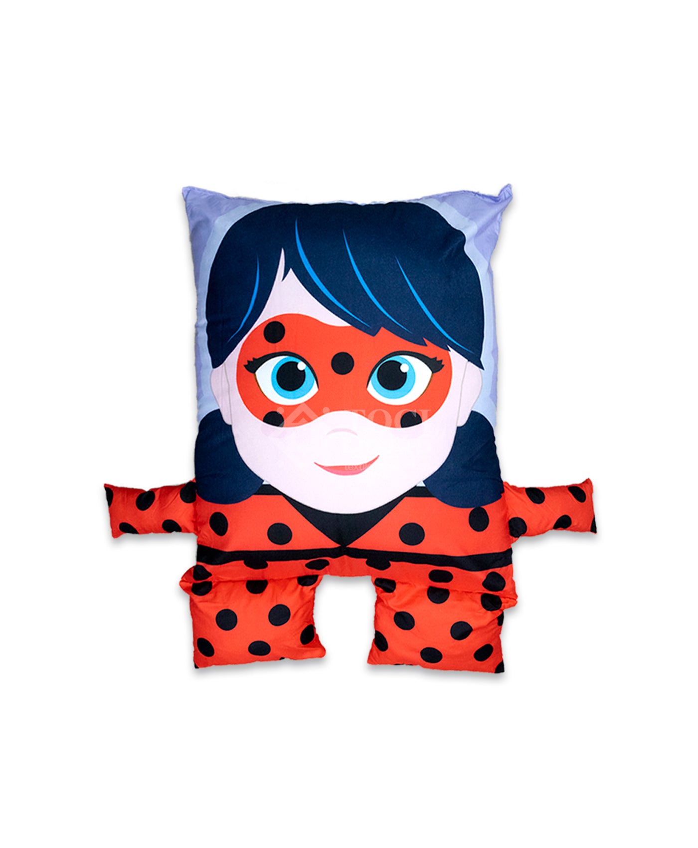 Almohada Feliz Lady Bug Rojo