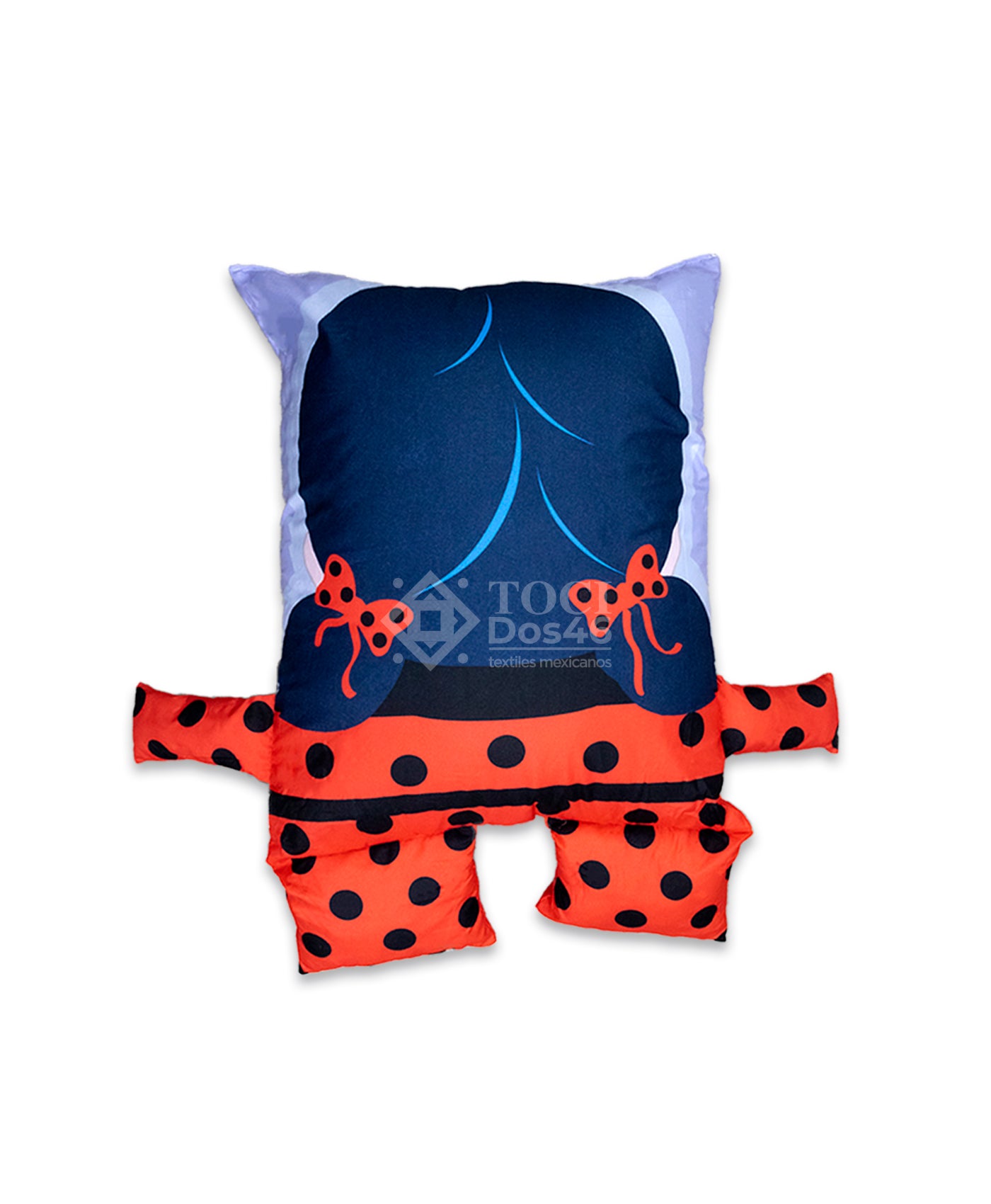 Almohada Feliz Lady Bug Rojo