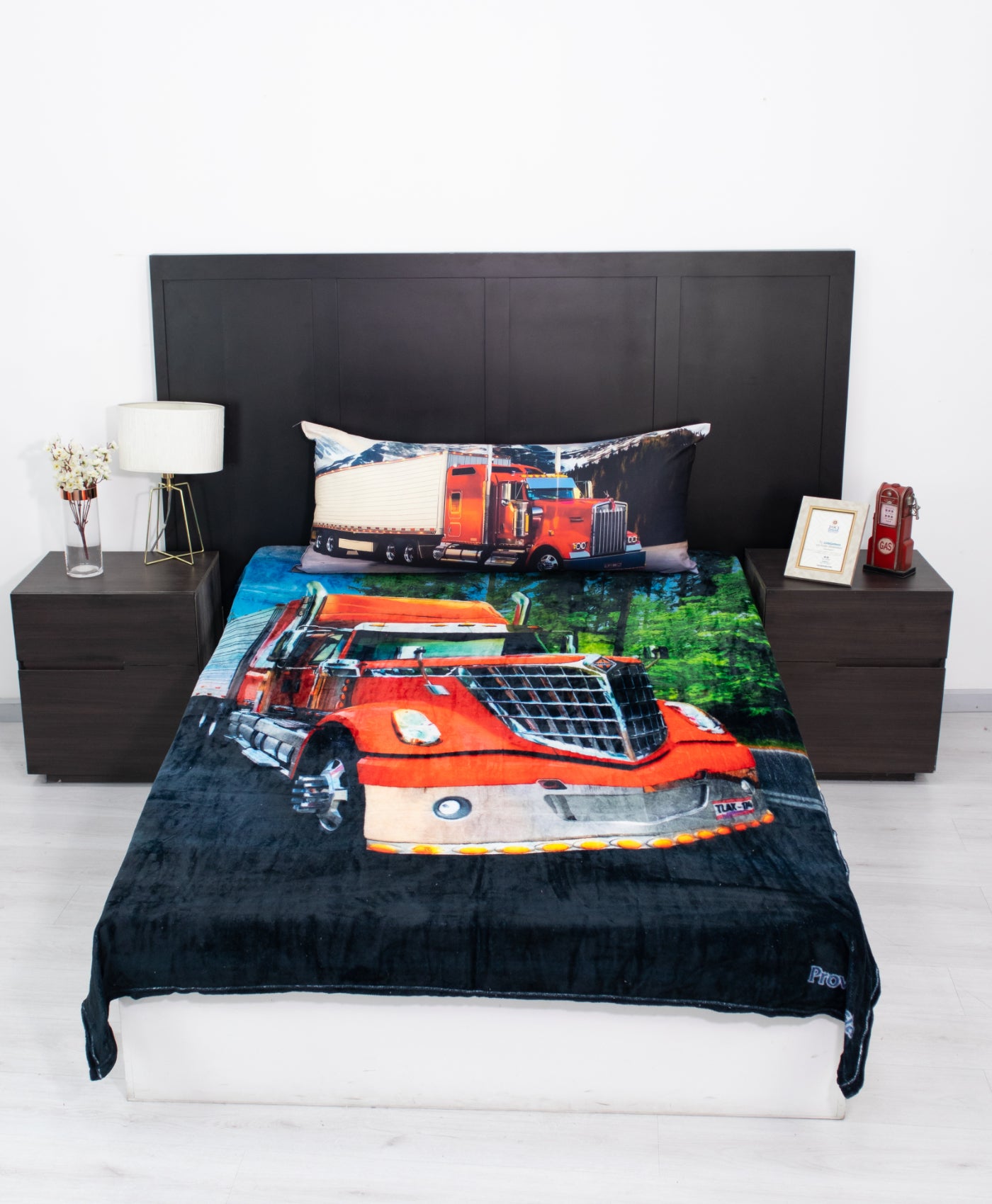 Cobertor Matrimonial Trailer Rojo