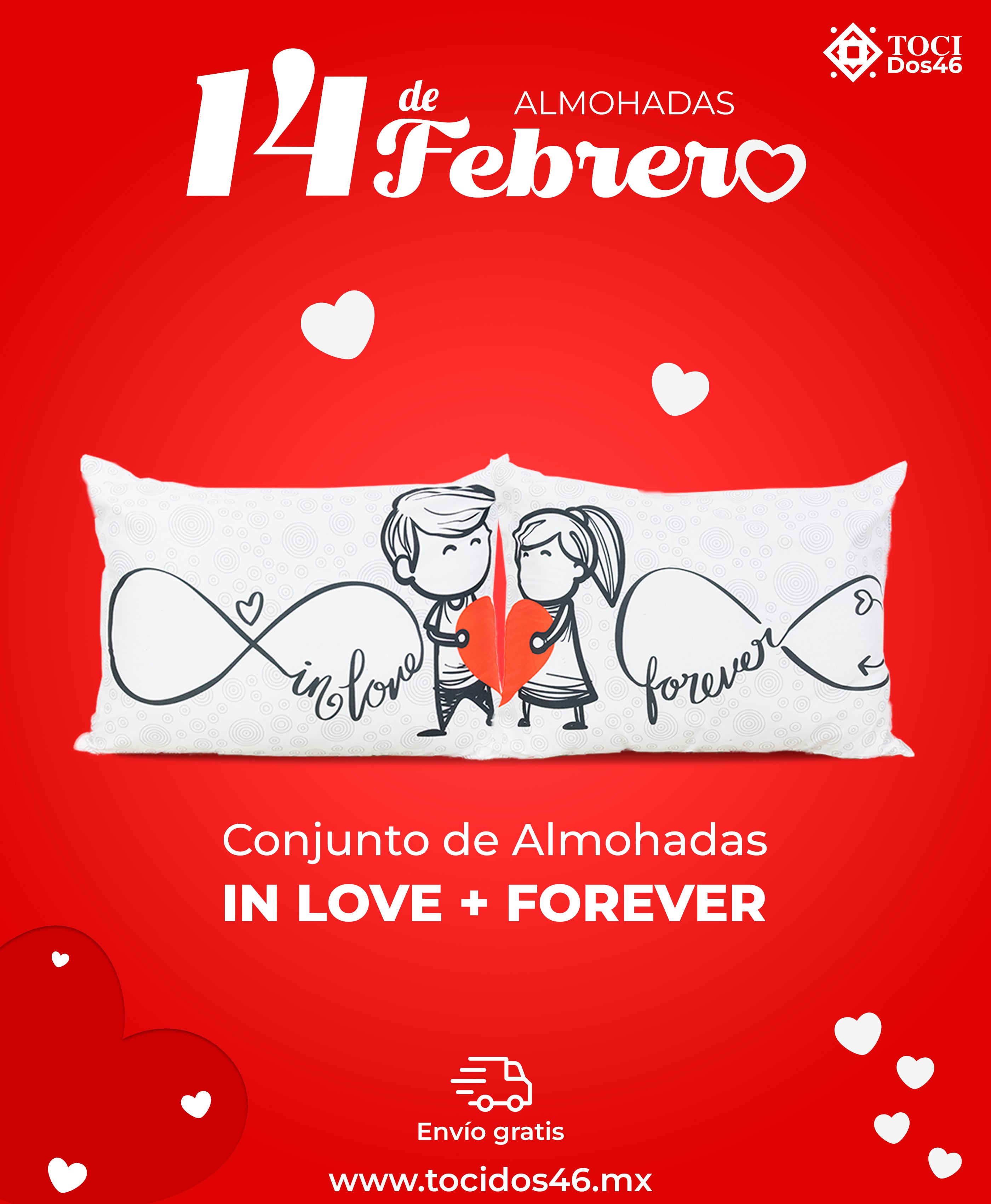 Conjunto de Almohadas In love Forever