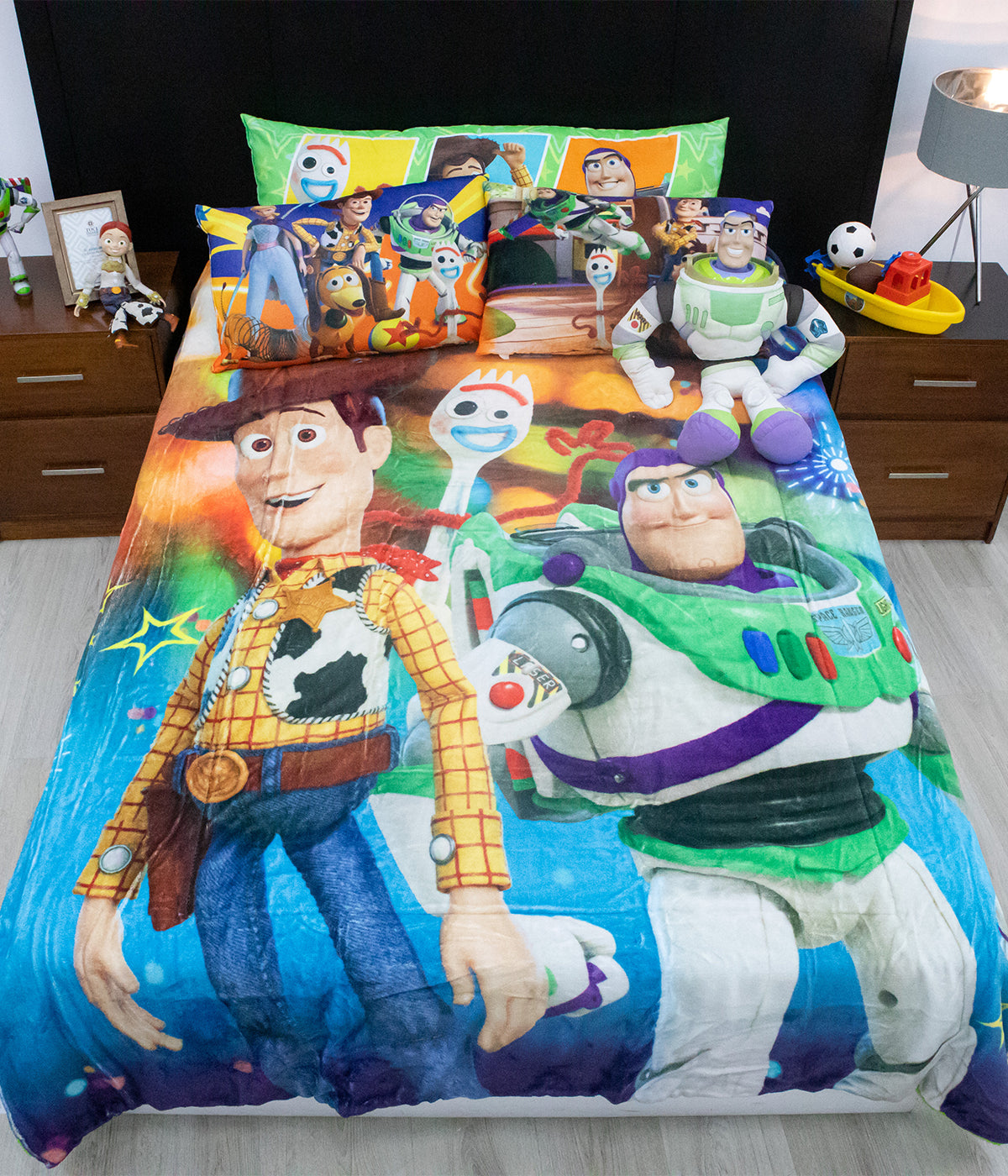 Cobertor Ligero Matrimonial Toy Story Equipo