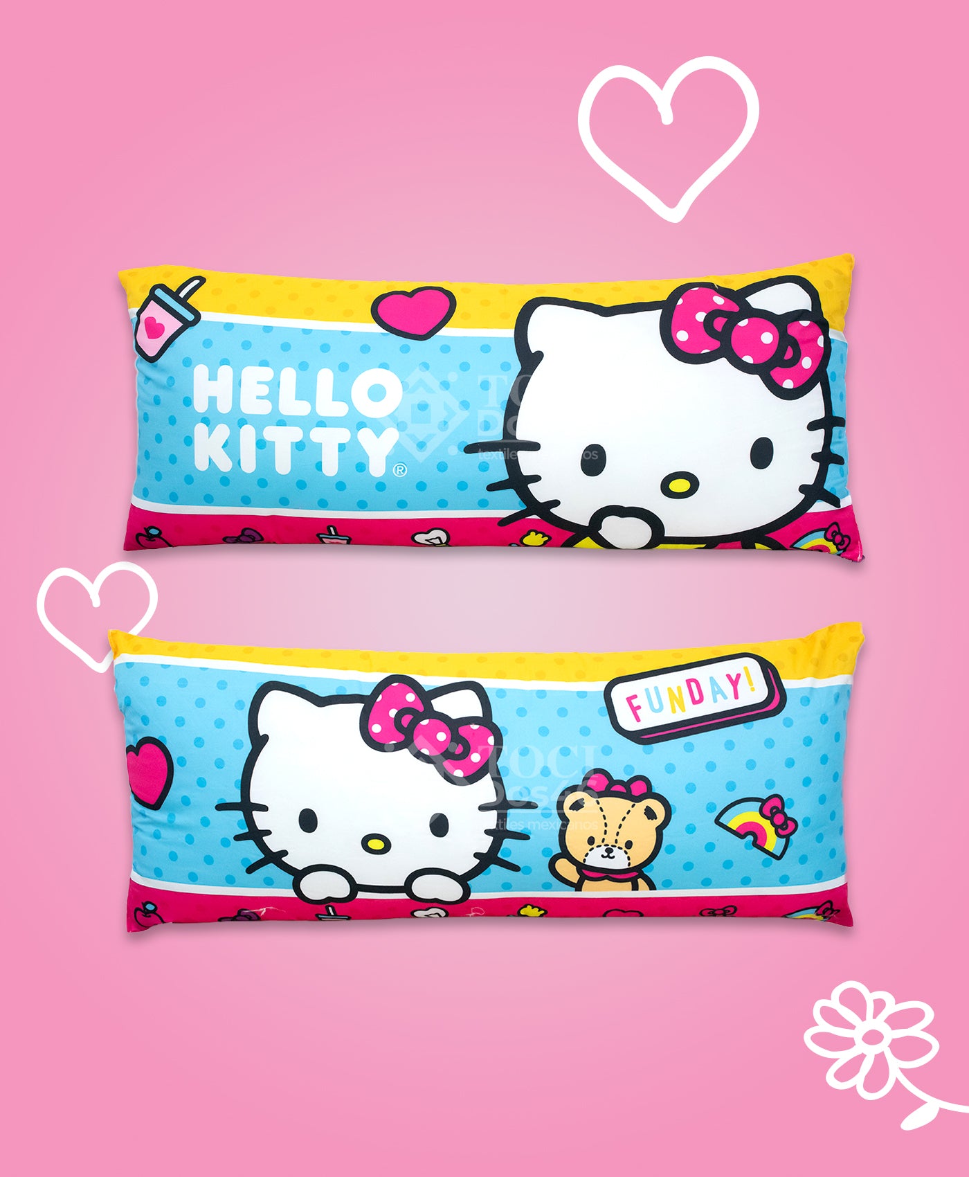 Almohada Jumbo Hello Kitty Aqua