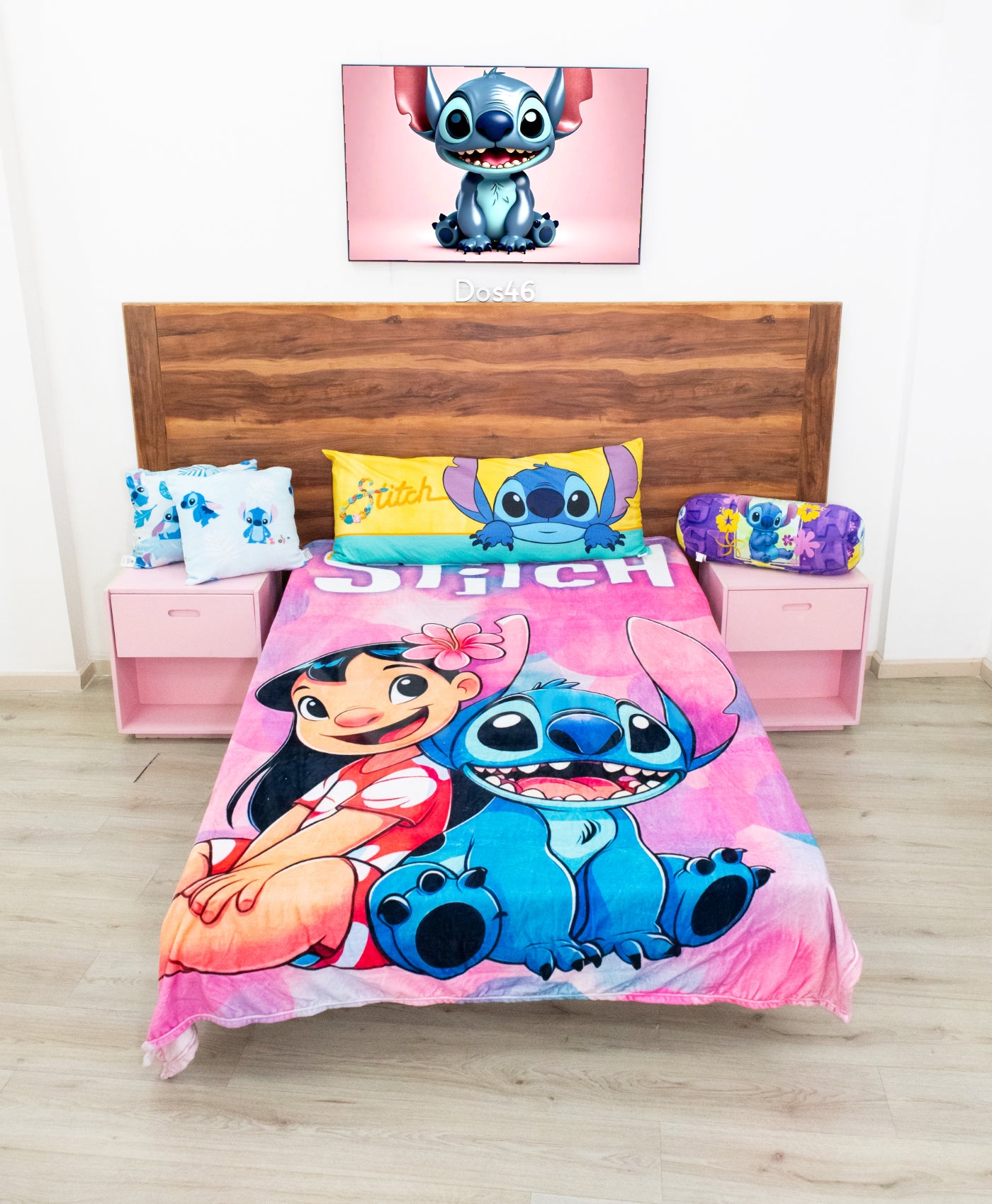 Cobertor Ligero Matrimonial Lilo y Stitch