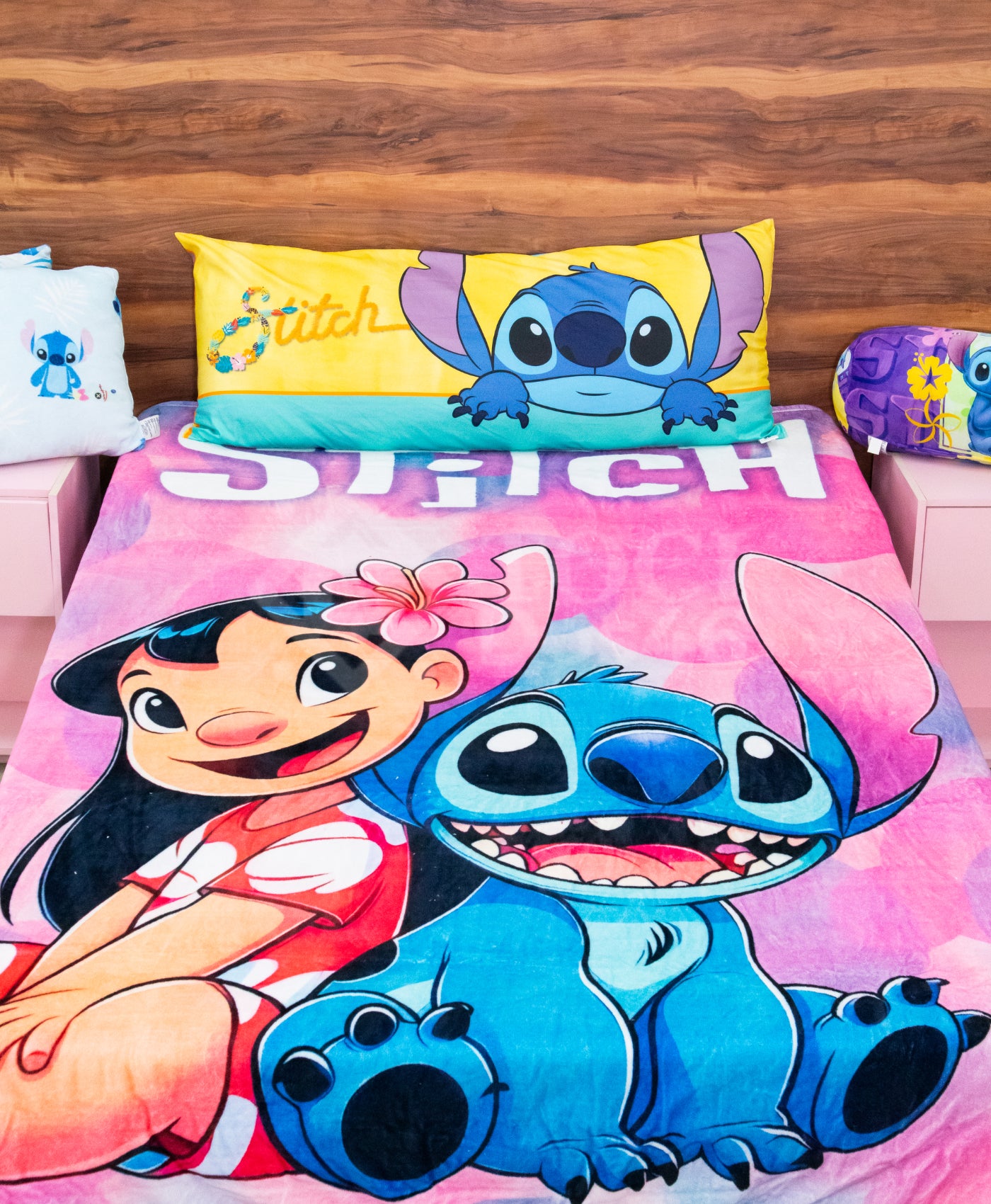 Cobertor Ligero Matrimonial Lilo y Stitch