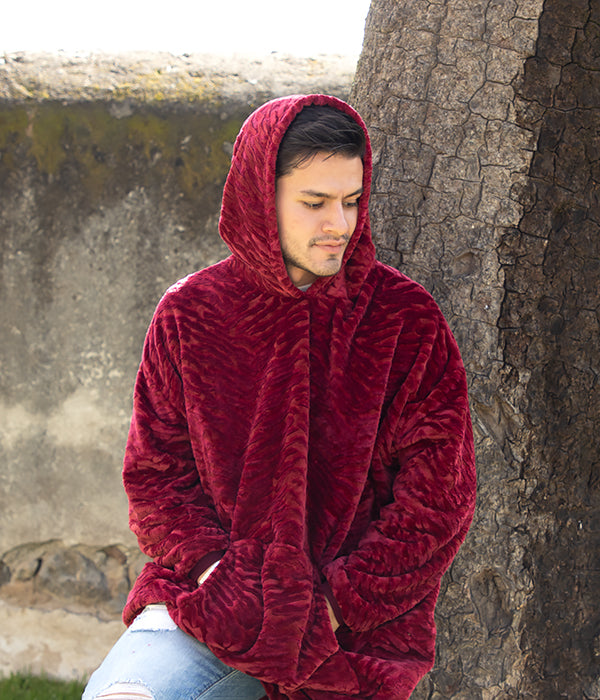 Sudadera discount rojo vino